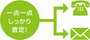 一点一点しっかり査定！